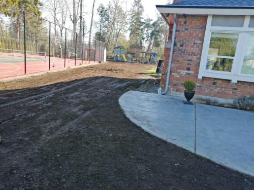 Grading and sod installation 2